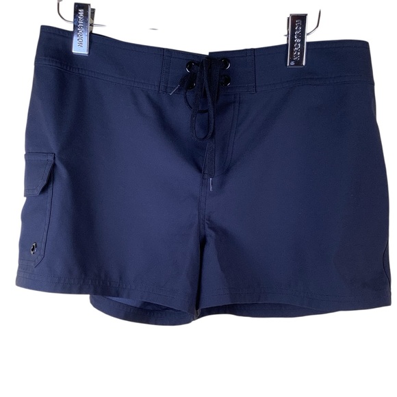 JAG Lace Up Front Swim Shorts Black Drawstring Women’s medium - Picture 1 of 7